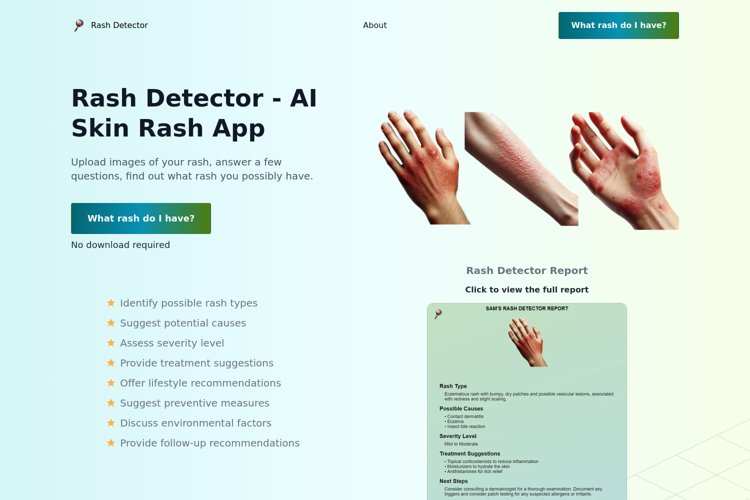 Rash Detector: AI-Powered Skin Rash Analysis Tool