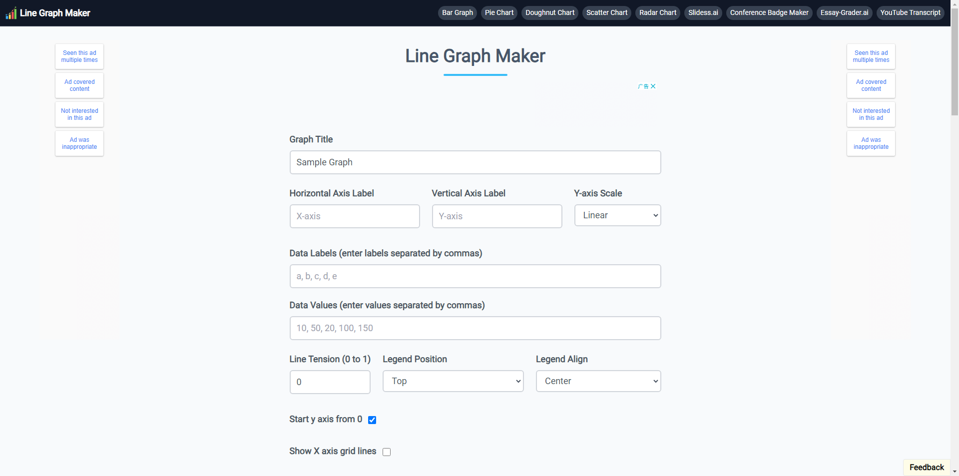 Line Graph Maker - Free and Easy Custom Line Charts