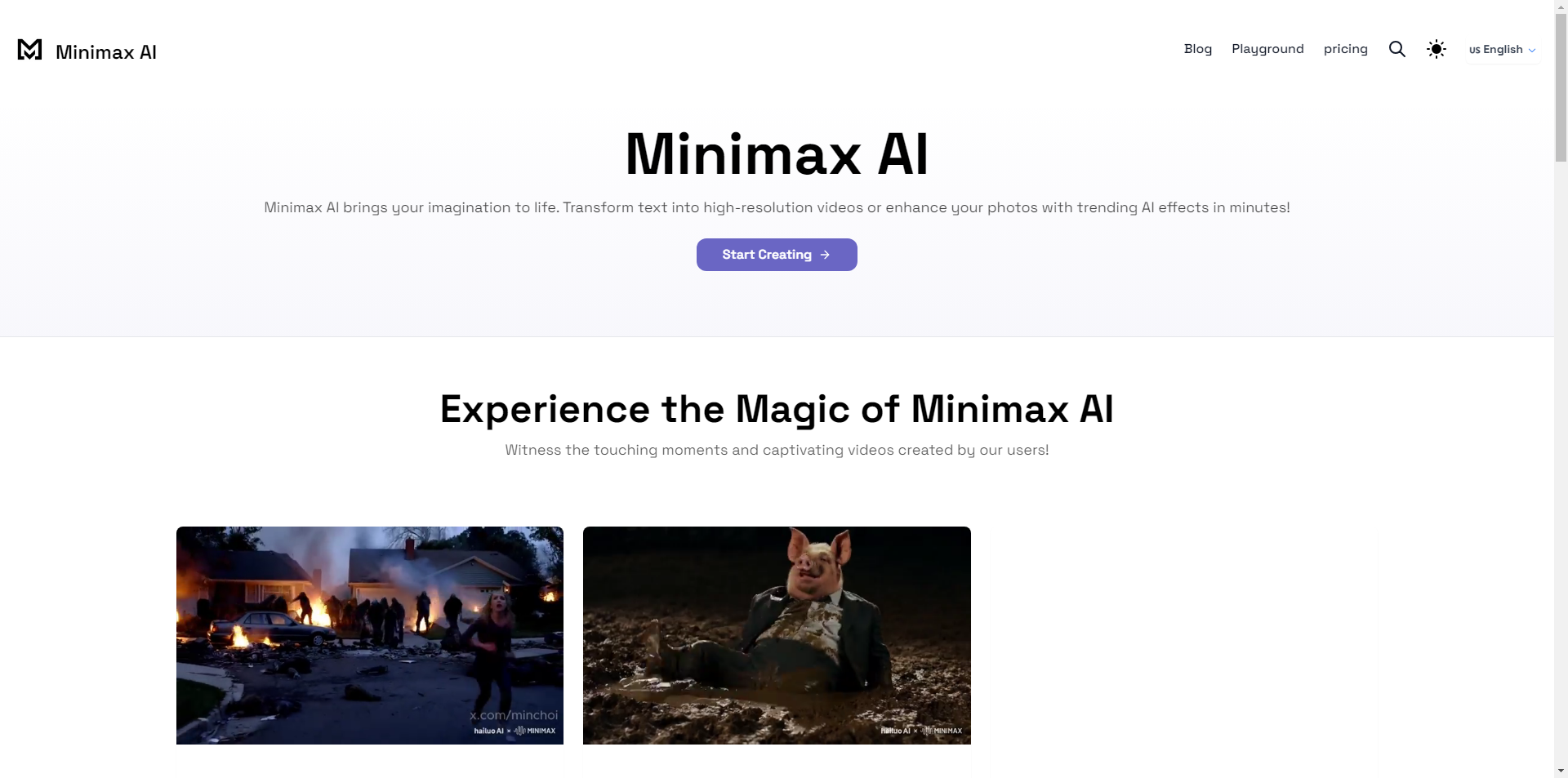 Minimax AI - Elevate Your Visual Content with AI Strategy