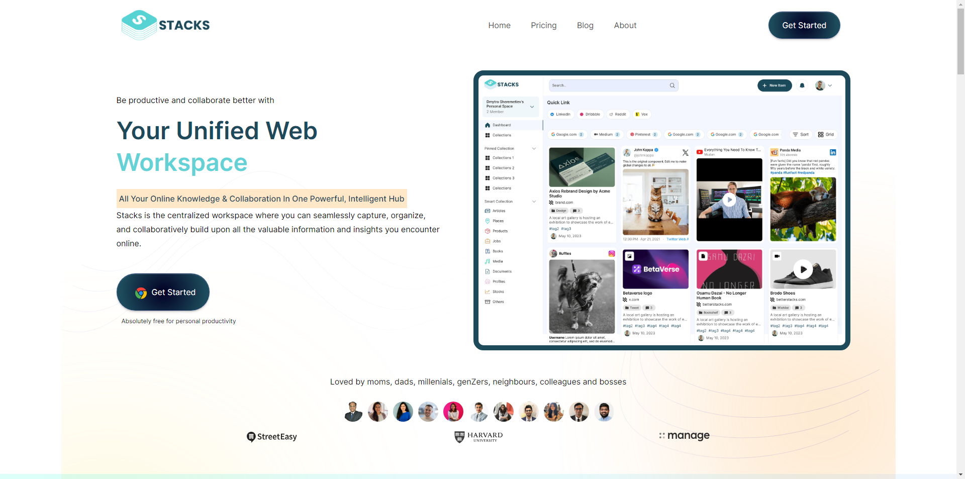 Stacks - Maximize Productivity with Your Web Workspace