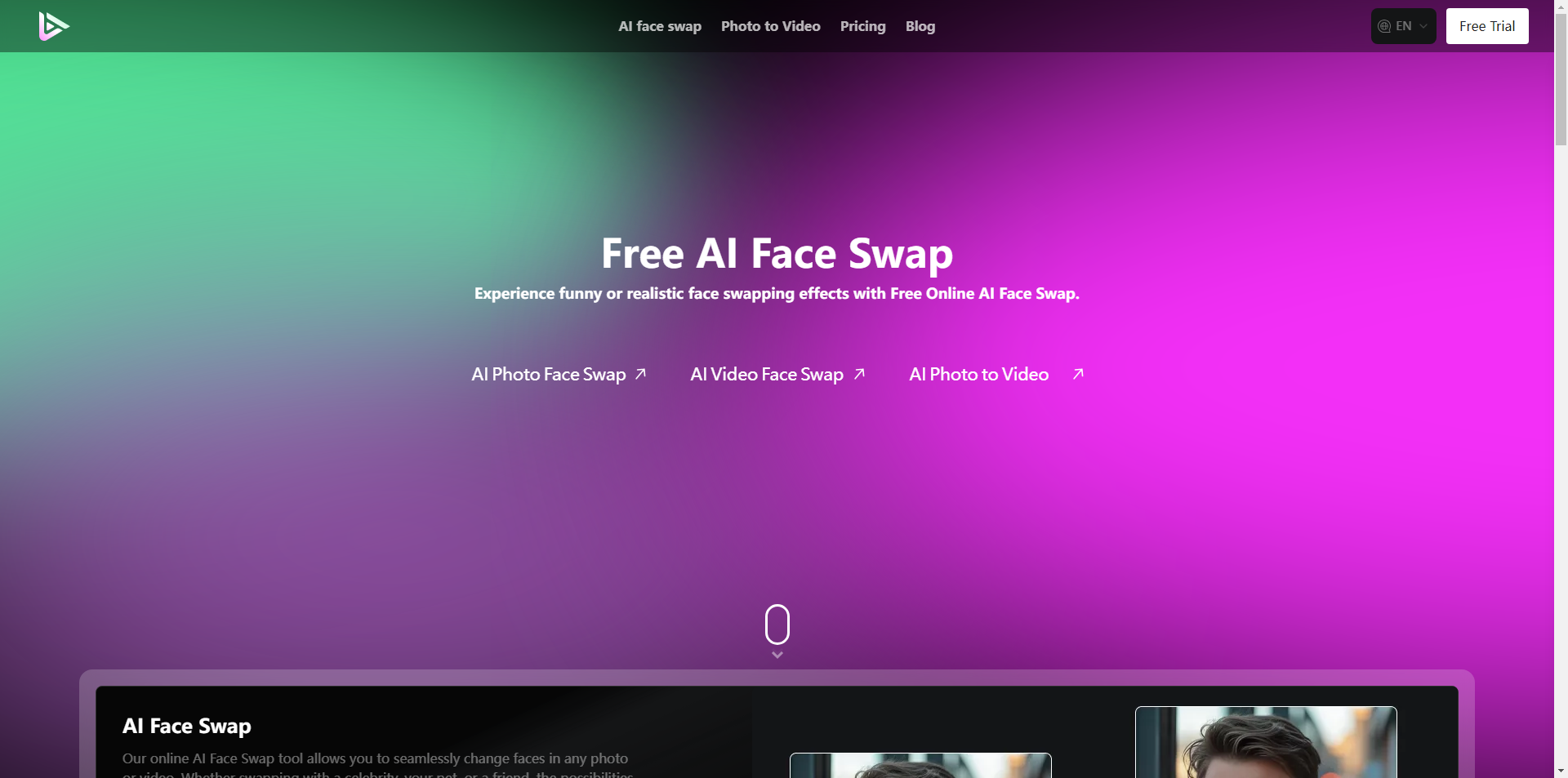 Free AI Face Swap - Effortless and Secure Face Transformations with Aifacefy