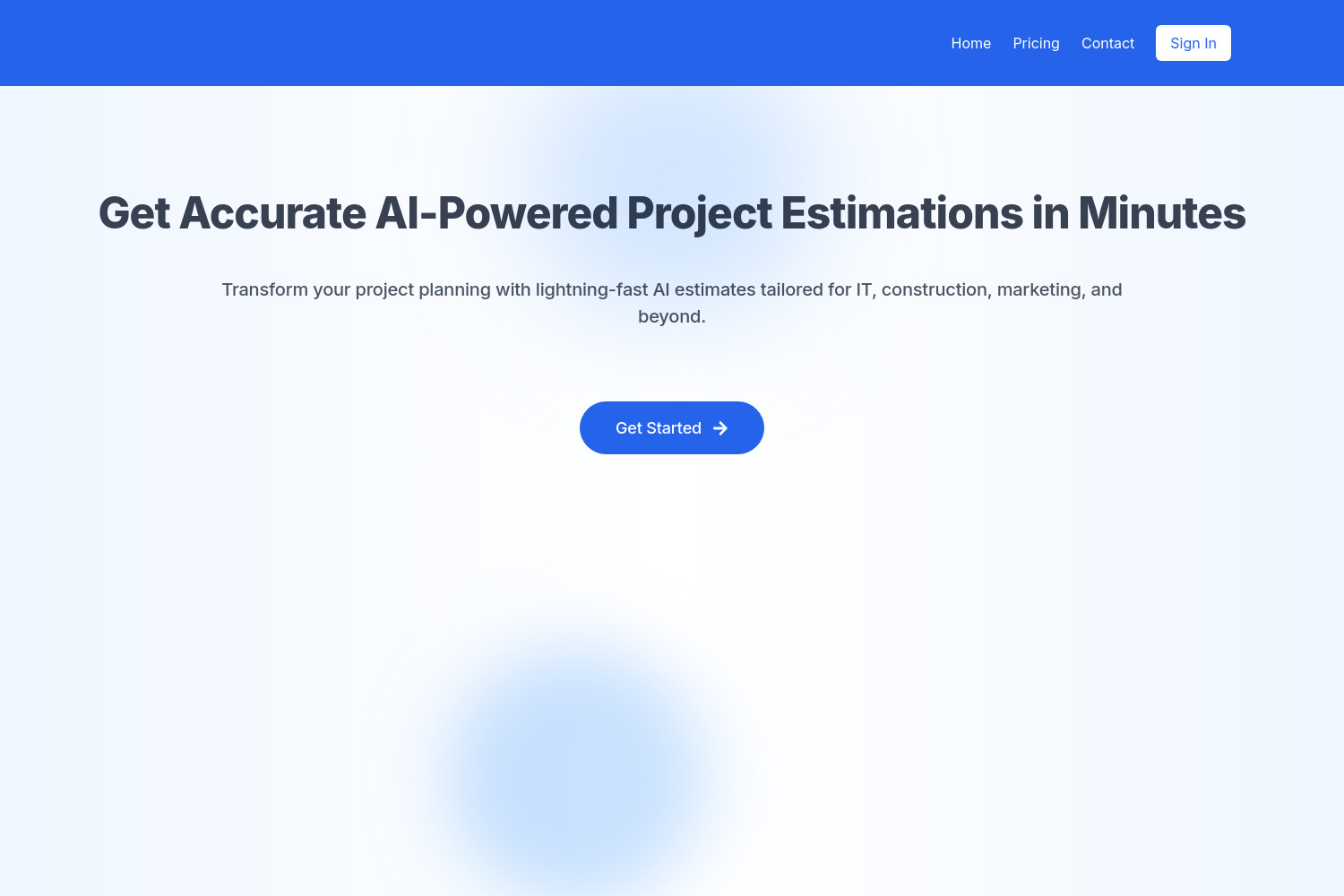 GetEstimate.ai: Fast, Accurate Project Estimates with AI