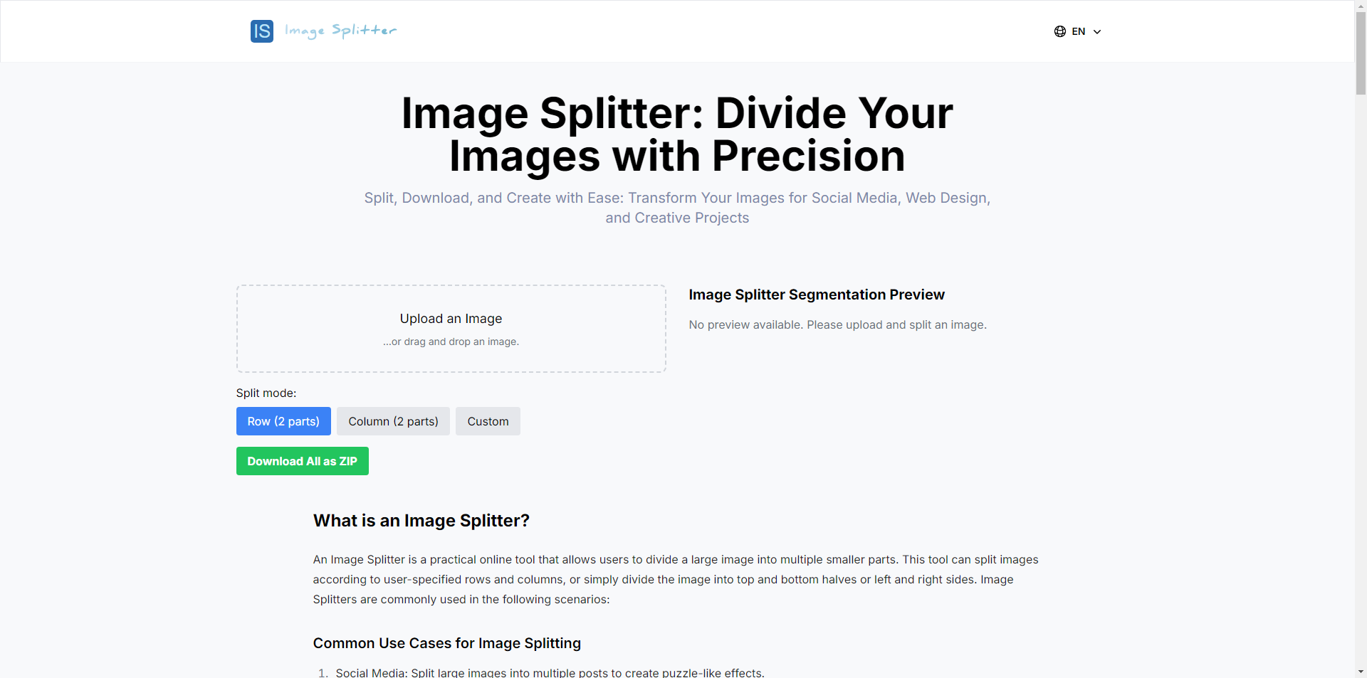 Image Splitter - Effortlessly Divide Images for Your Creative Projects