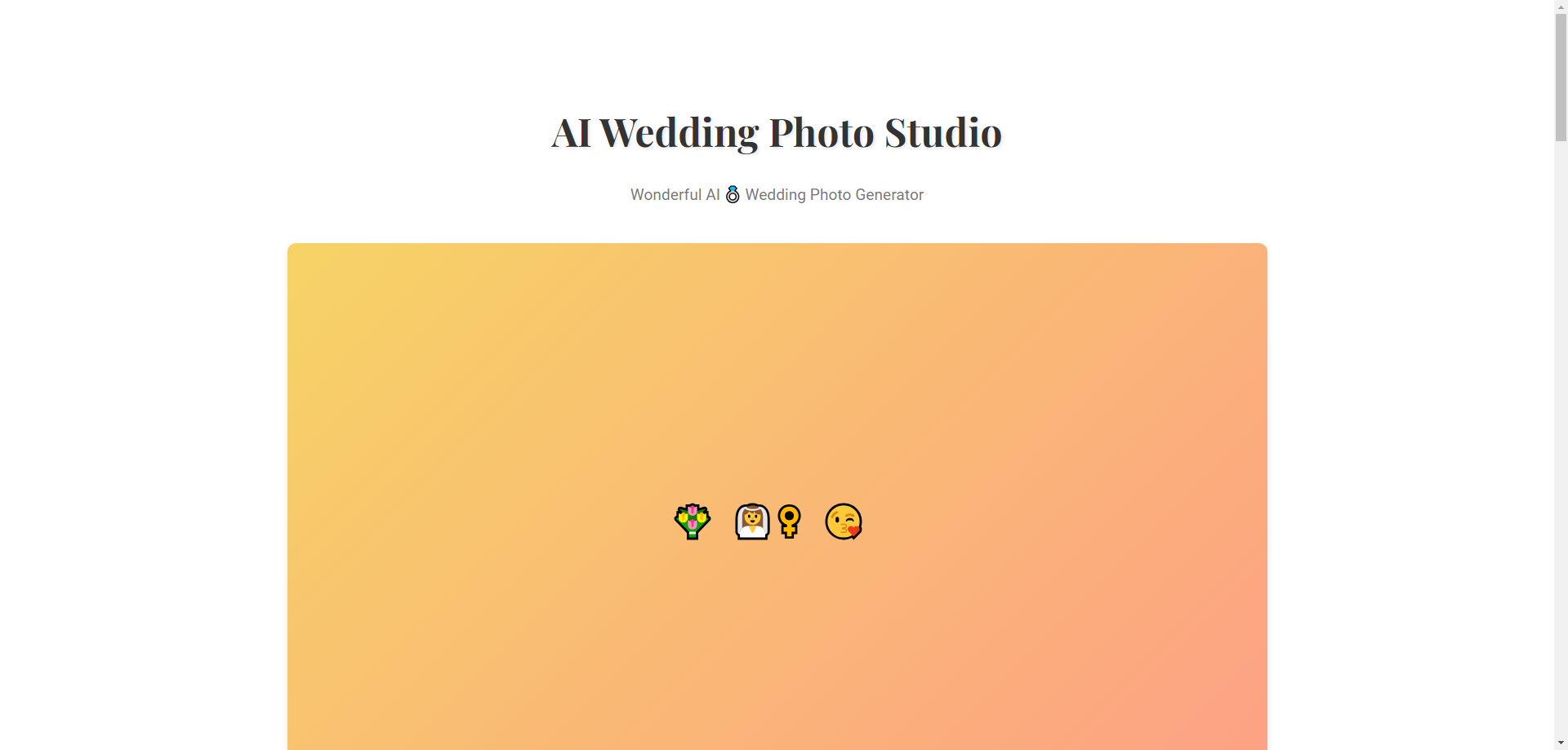 AI Wedding Photo Studio – AI-Powered Wedding Photo Perfection