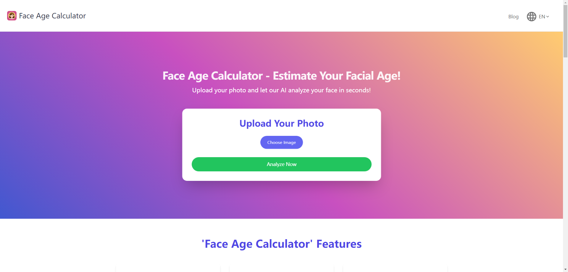 Face Age Calculator - Estimate Your Age Instantly with AI