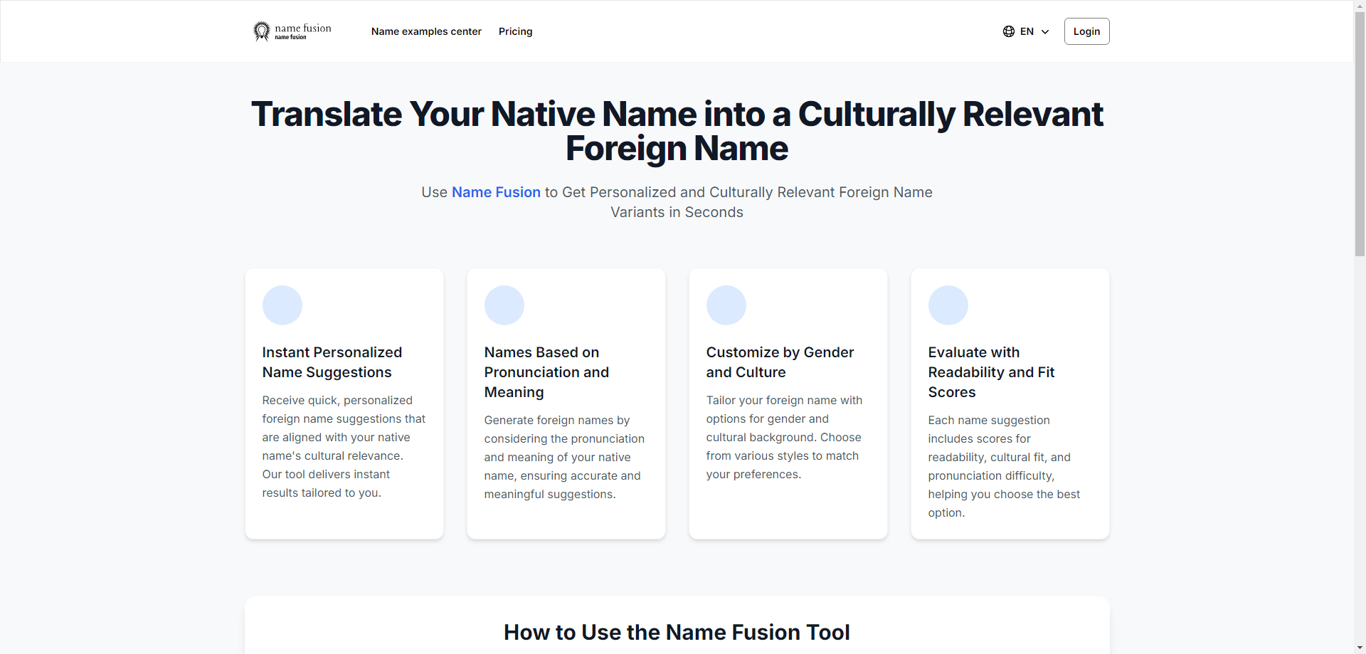 Name Fusion AI – Culturally Inspired Name Transformation