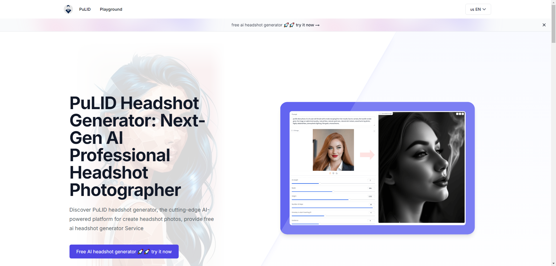 PuLID Headshot Generator – AI-Powered Professional Headshots