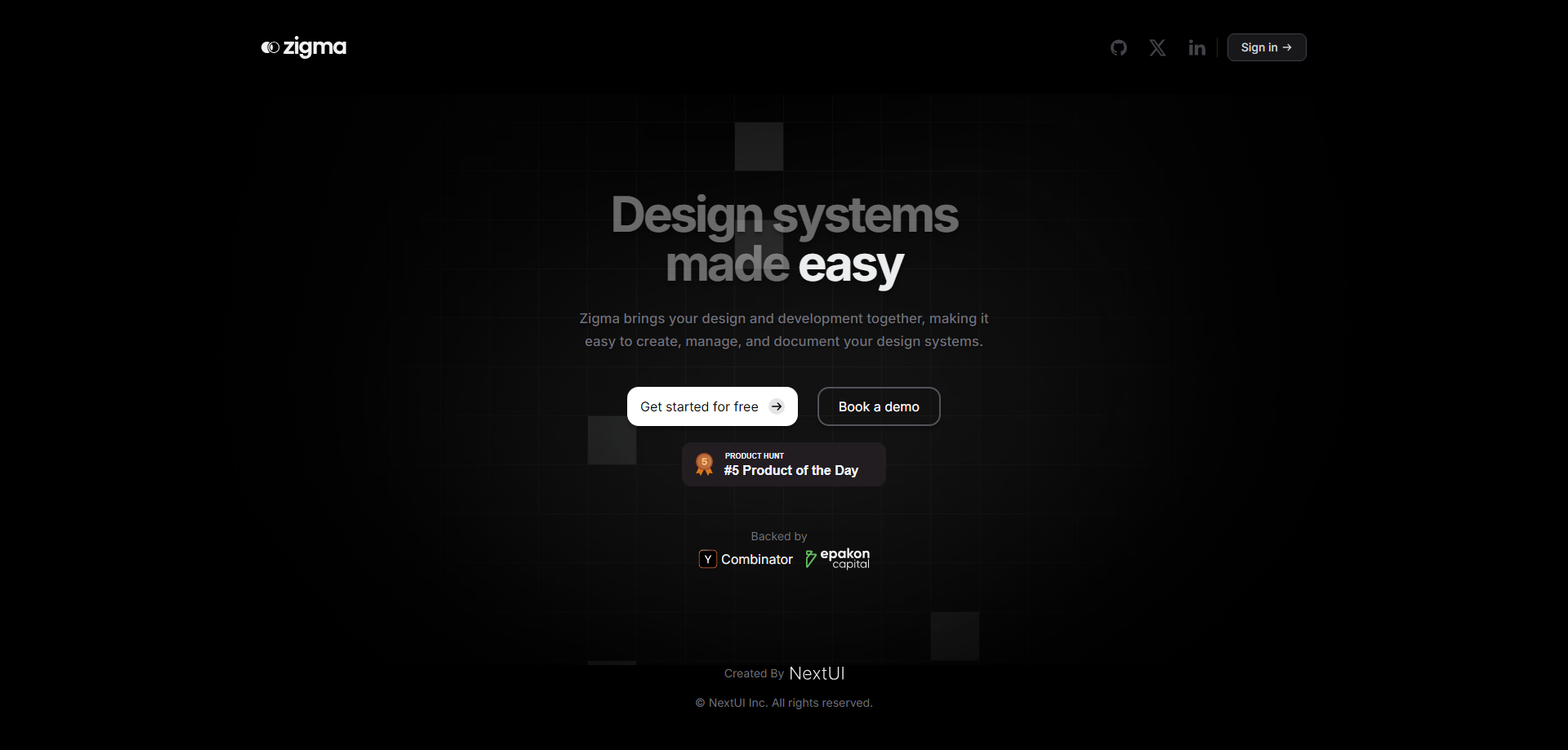 Zigma by NextUI: Streamlining Design Systems