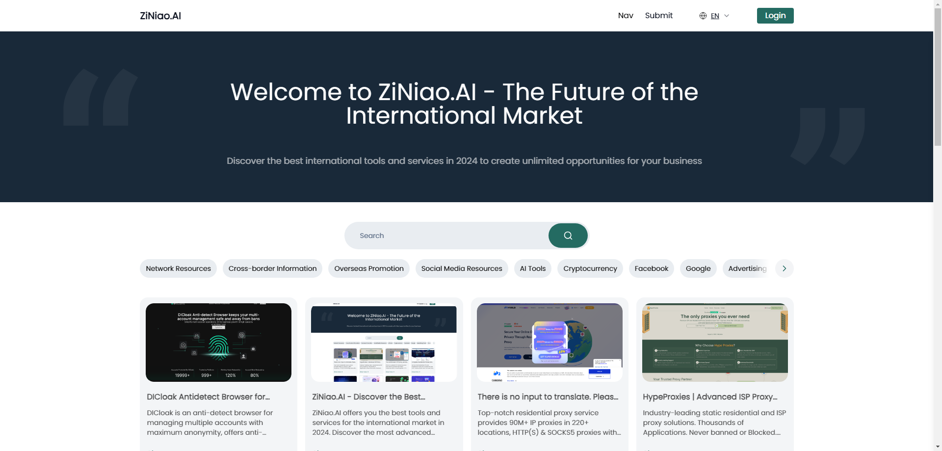 ZiNiao.AI - Shaping the Future of the Global Market