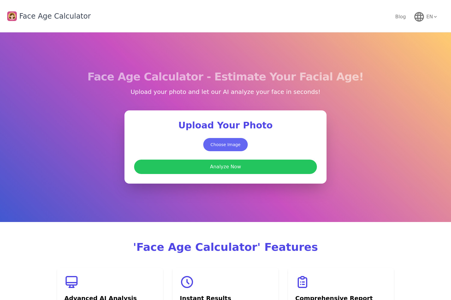 Face Age Calculator: Instant AI Facial Age Estimation