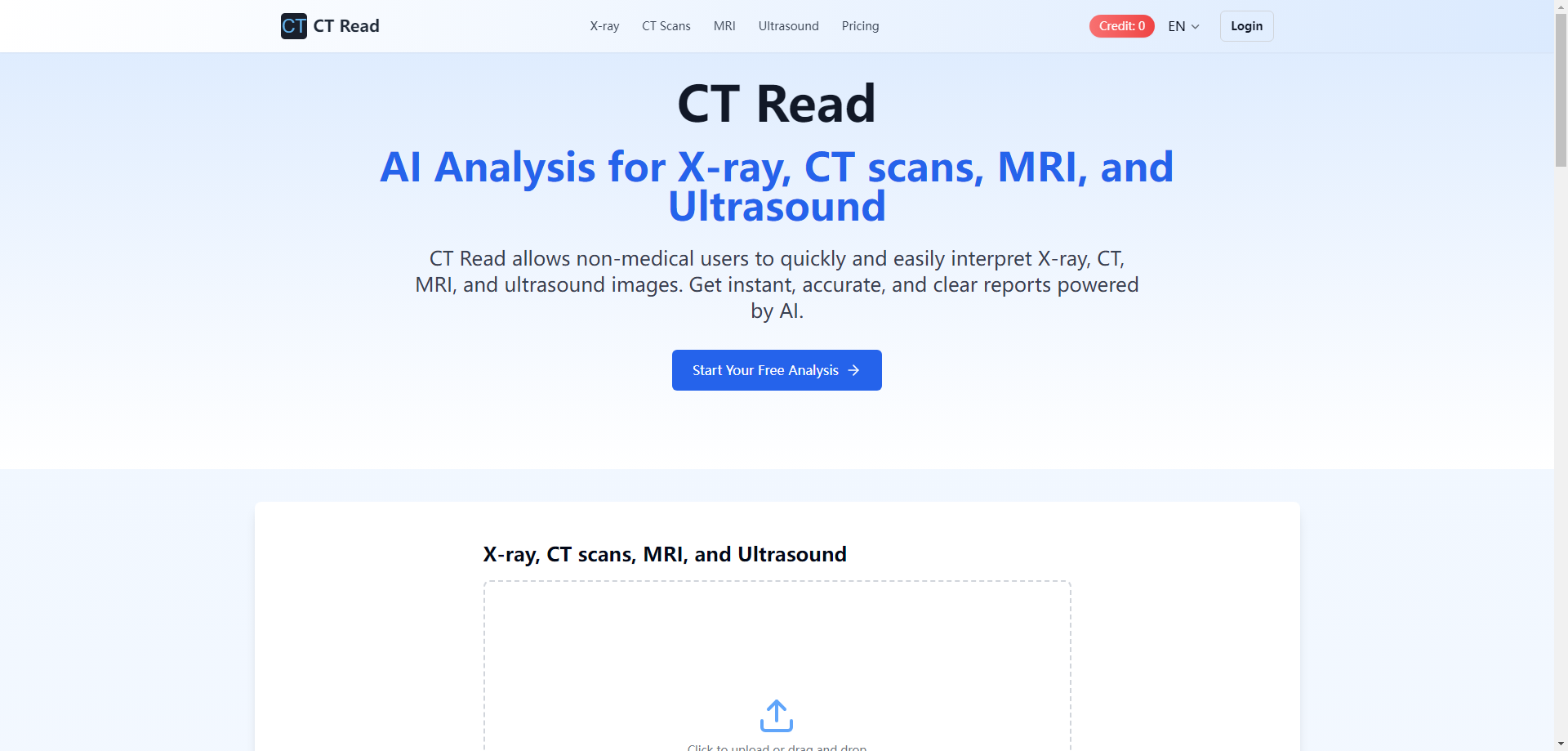 CT Read - AI-Powered Tool for Interpreting Medical Images