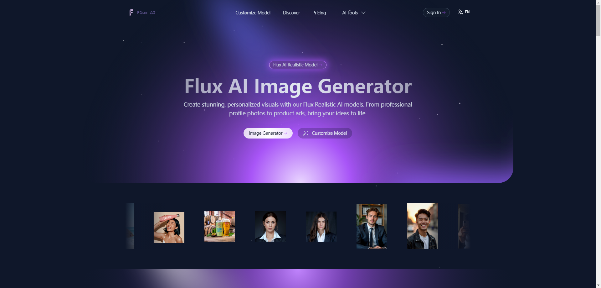 Flux AI Image Generator - Transform Text Prompts into Stunning Visuals