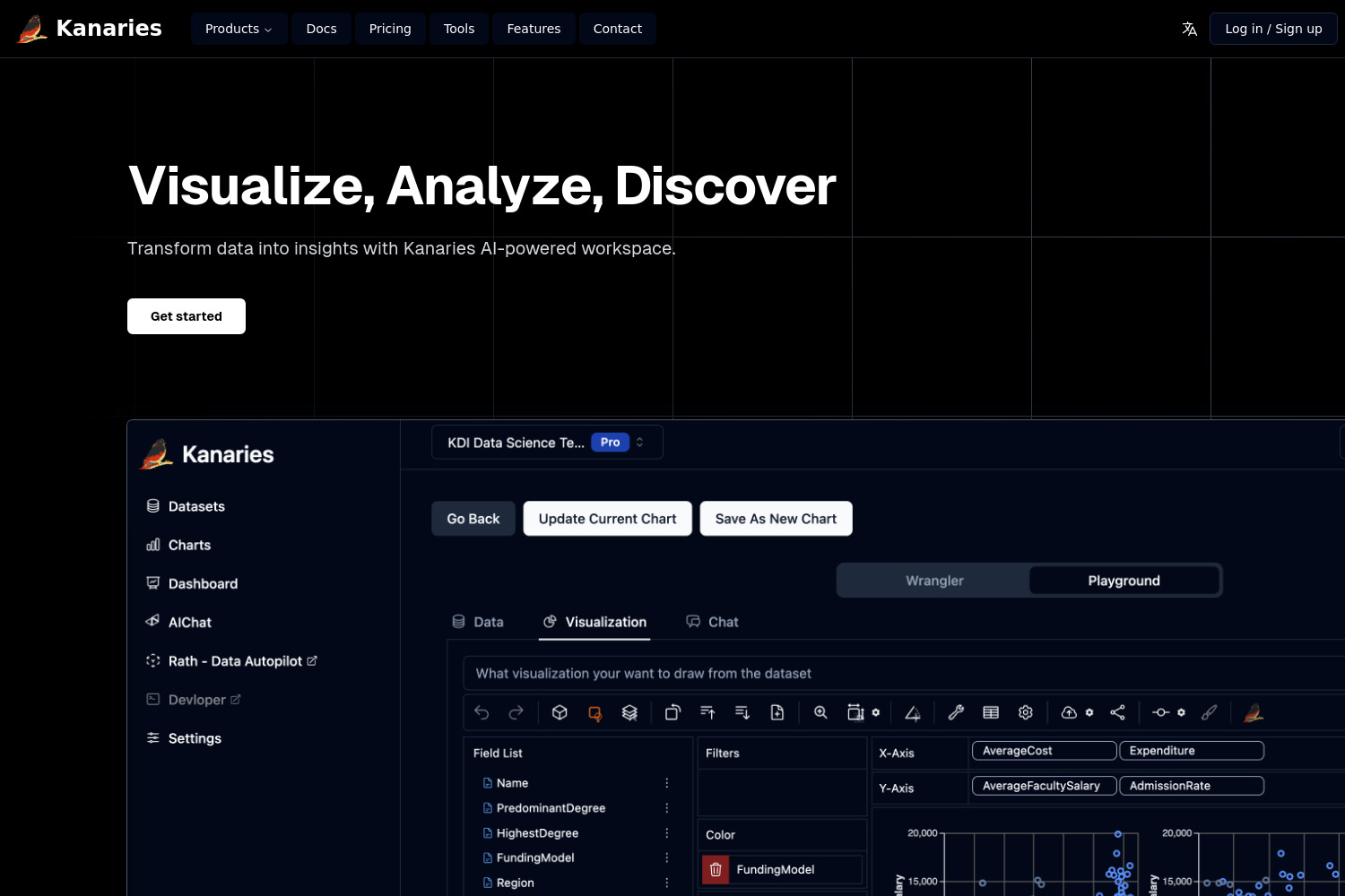 Kanaries: AI-Powered Visual Data Analysis