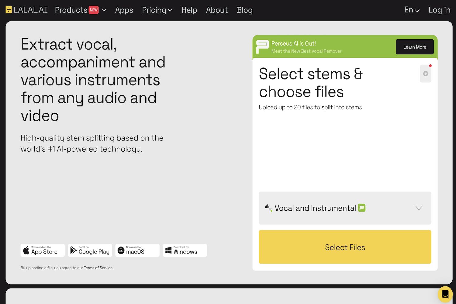 LALAL.AI: AI-Powered Vocal and Instrumental Extraction