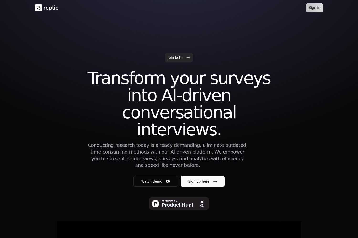 Replio: AI-Driven Survey and Analytics Simplified