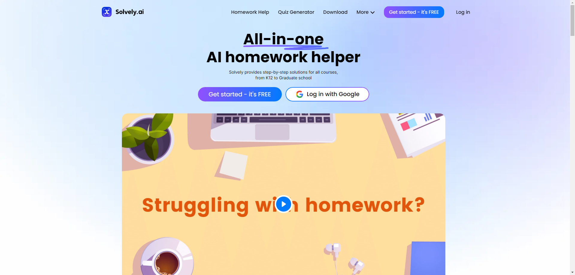 Solvely - Your Comprehensive AI Homework Helper