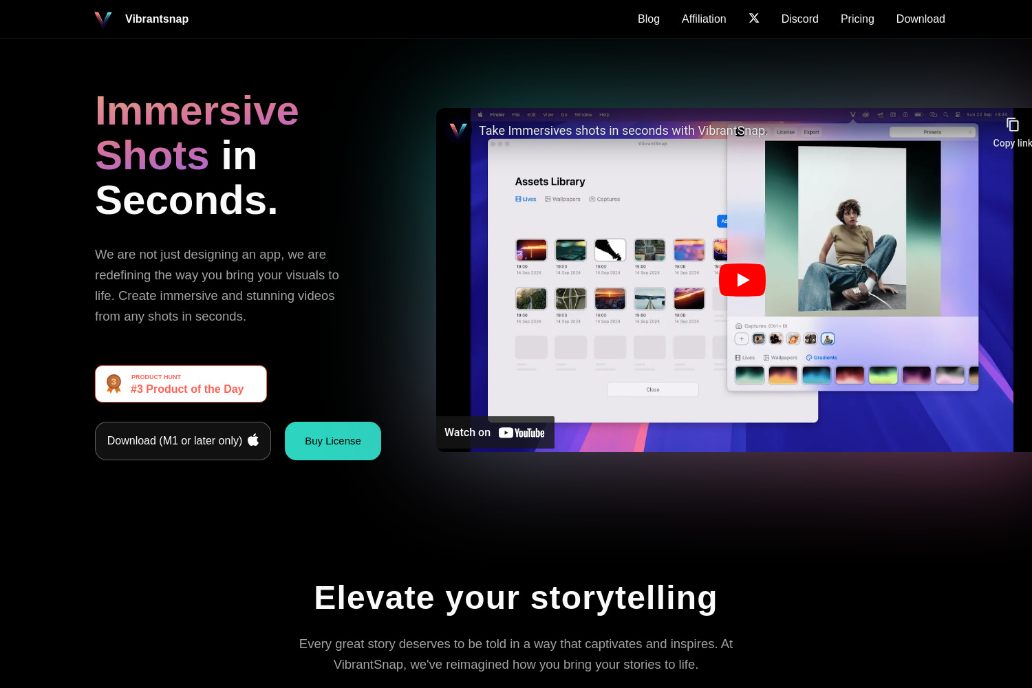 VibrantSnap: Elevate Your Videos with Cinematic Motion