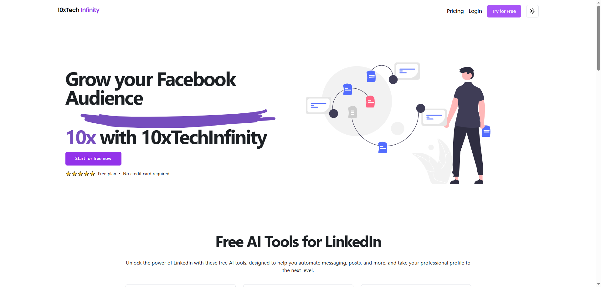 10x Tech Infinity: AI Tools to Boost Your LinkedIn and Social Media Presence