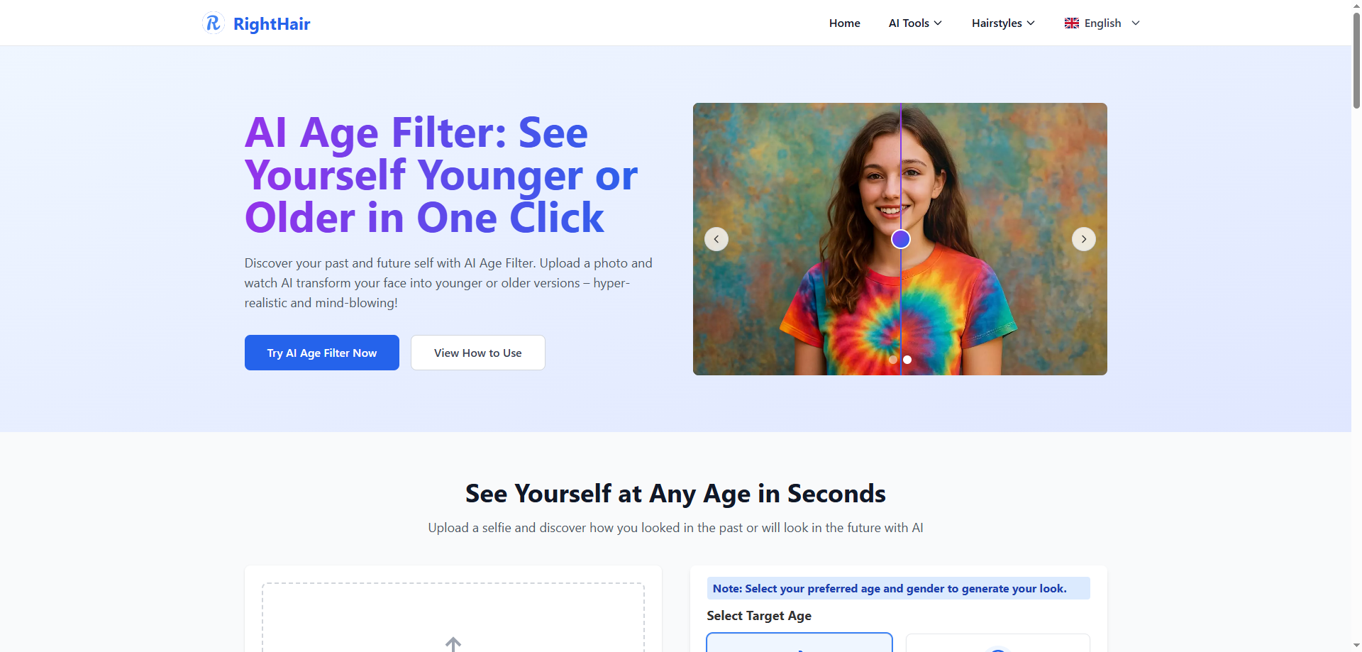 AI Age Filter – Instantly See a Younger or Older You for Free