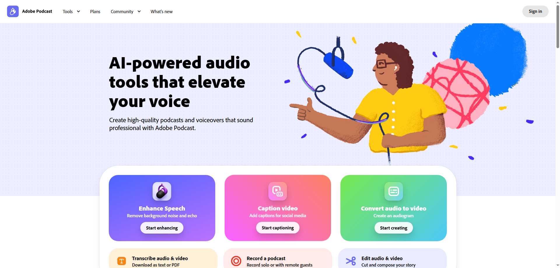Adobe Podcast – AI-Powered Audio Recording & Editing for Crystal-Clear Sound Adobe Podcast – AI-Powered Audio Recording & Editing for Crystal-Clear Sound
