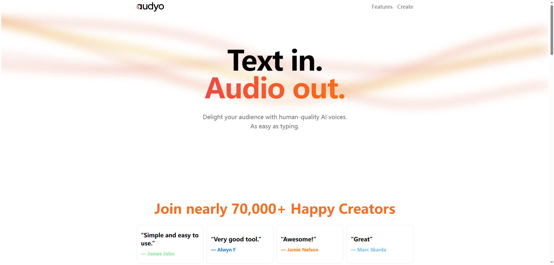 Audyo: Create Human-Quality Audio by Editing Text, Not Waveforms