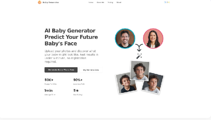 Baby Generator: Visualize Your Future Baby with AI
