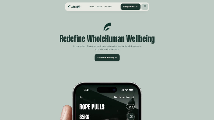 Cloudfit: The Ultimate AI-Driven Health and Wellness Platform