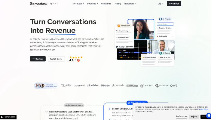 Demodesk: The AI Sales Platform That Works With Your Team
