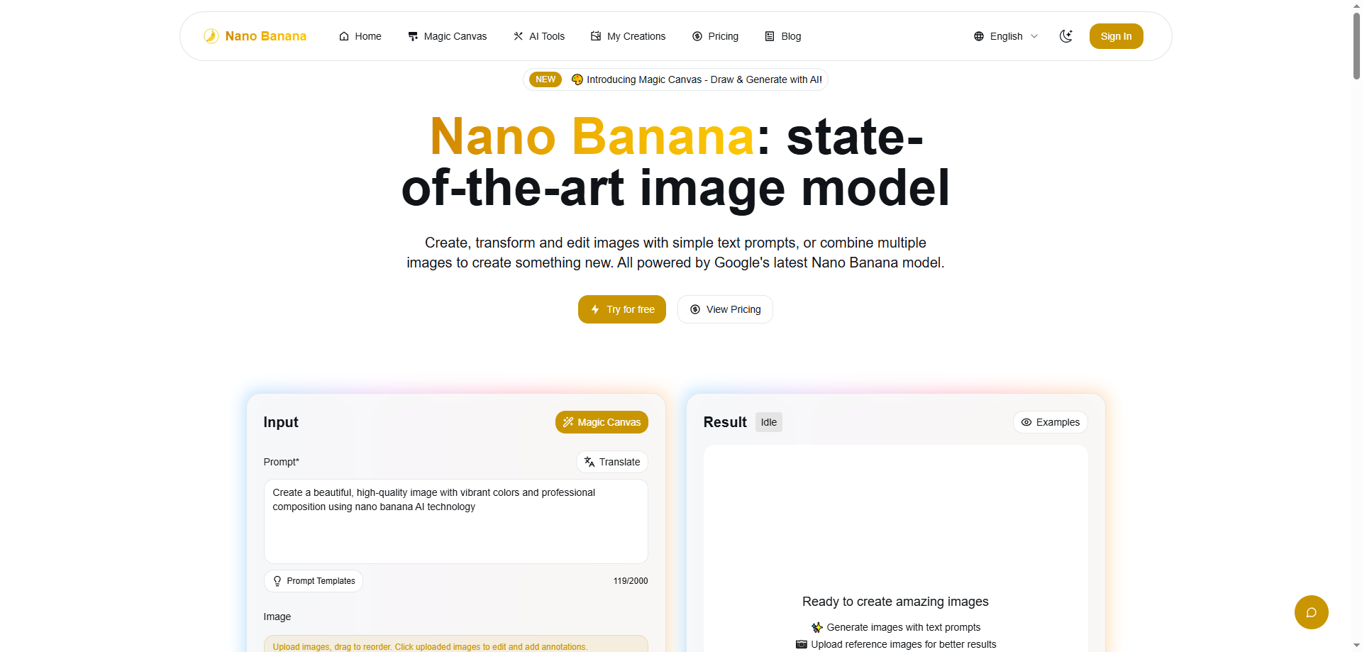 NanoBananaX – AI-Powered Platform for Image Generation & Editing