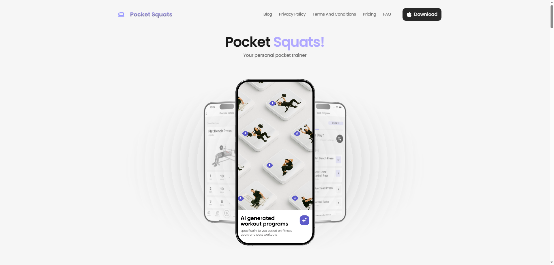 Train Smarter and Stronger with Pocket Squats – Your AI Personal Trainer