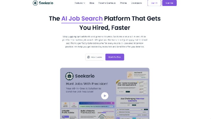 Seekario: The AI-Powered Career Assistant for Smarter Job Searching