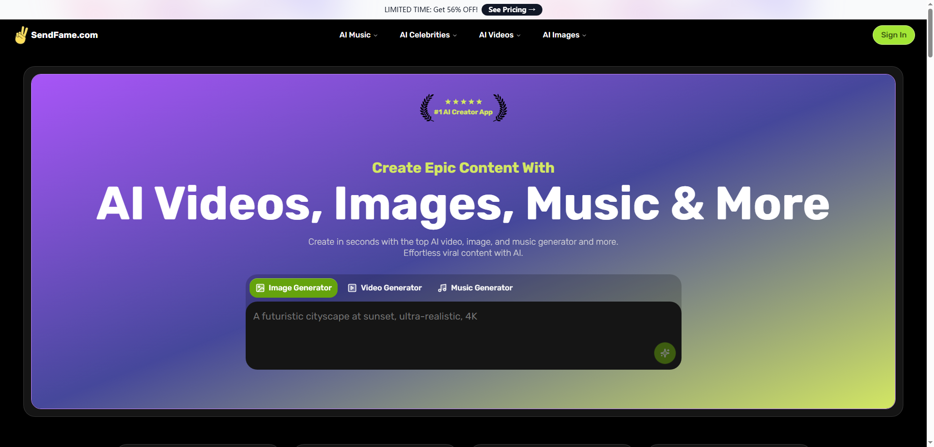 Create Viral Celebrity Messages with SendFame – The Ultimate AI Video Generator