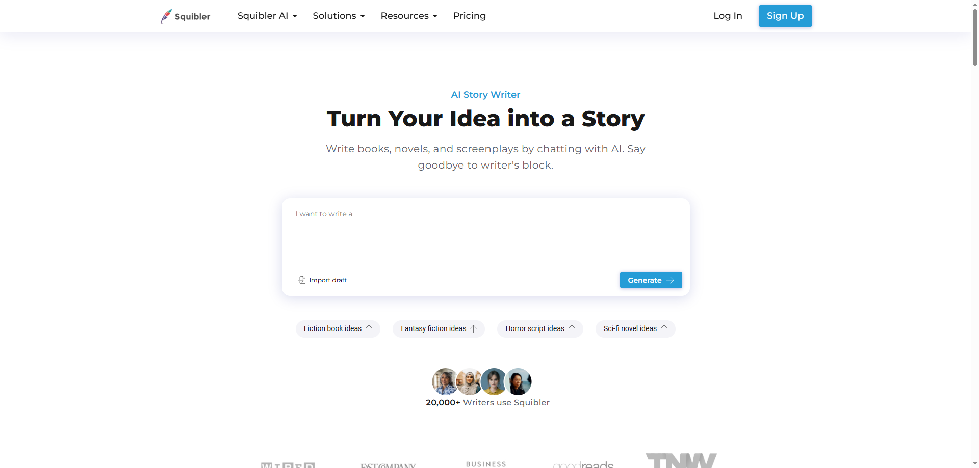 Squibler: AI-Enhanced Writing Platform for Authors & Screenwriters