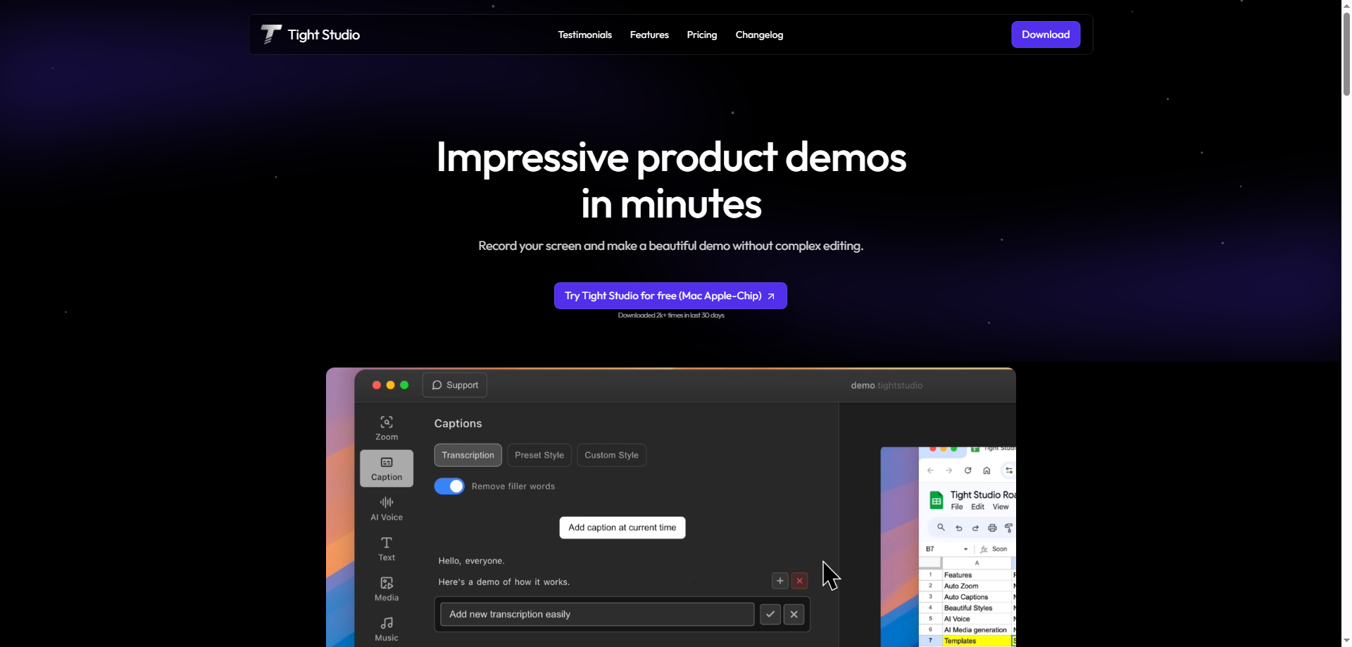 Create Stunning Product Demos Effortlessly with Tight Studio