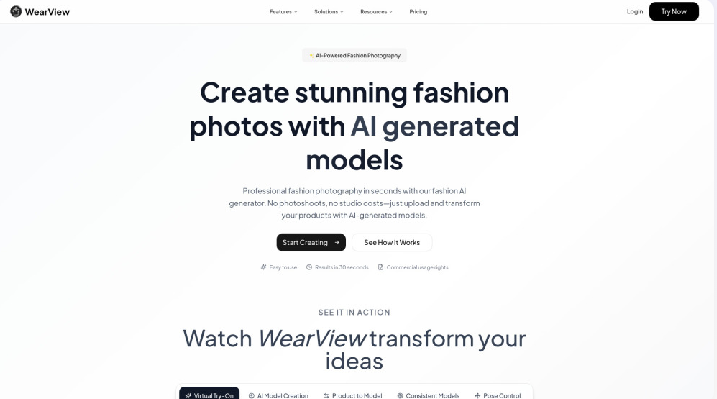 WearView: The AI Fashion Platform Redefining Visual Creation