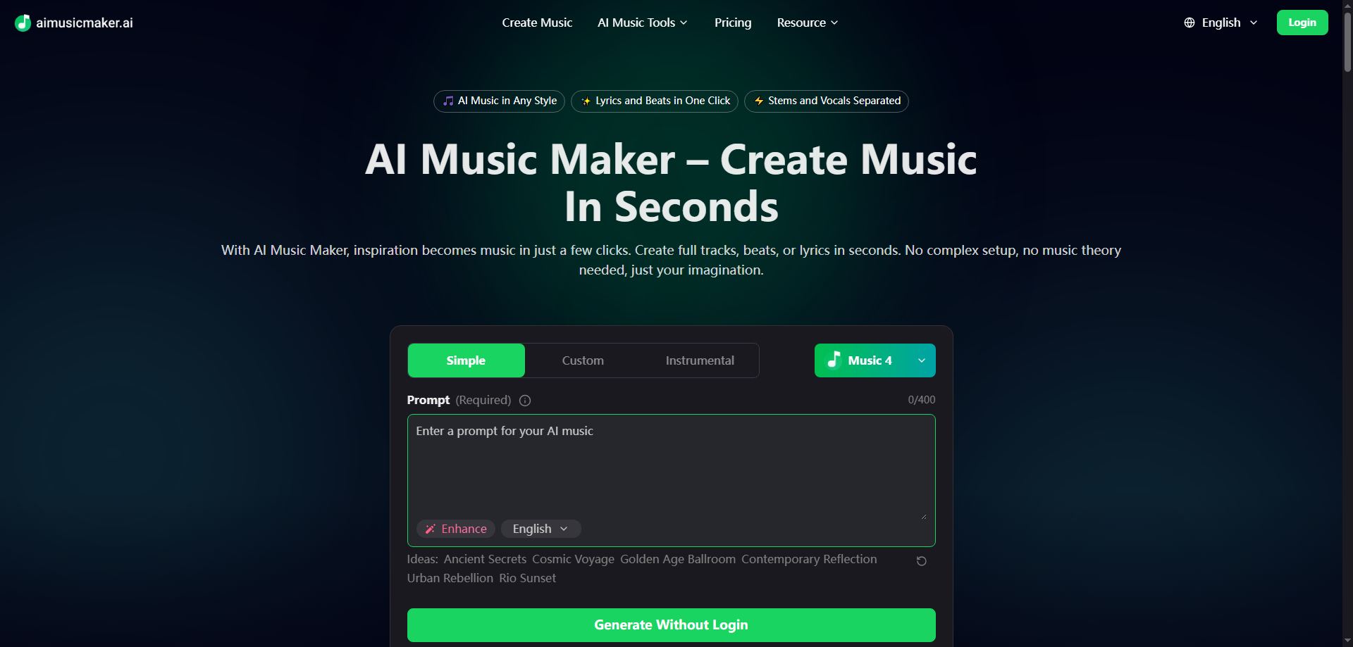 aimusicmaker – AI-Powered Music Generator for Effortless Song Creation
