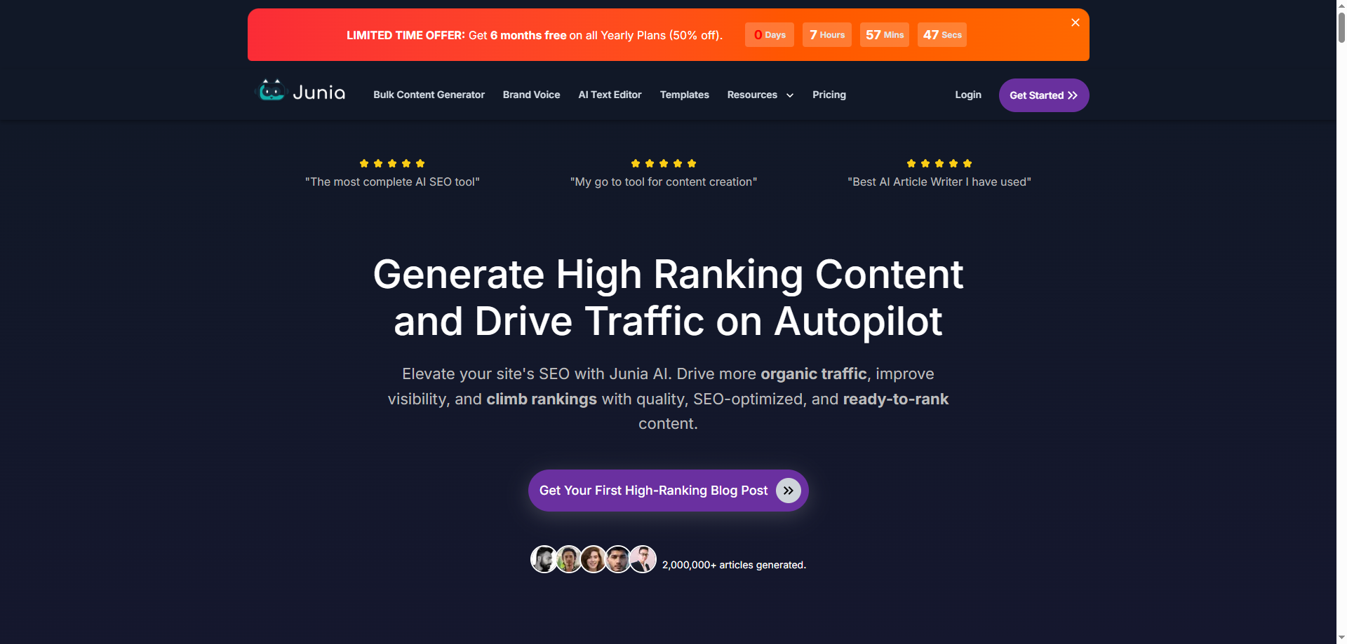 Junia AI: Advanced Content Intelligence Platform for Digital Marketing Excellence